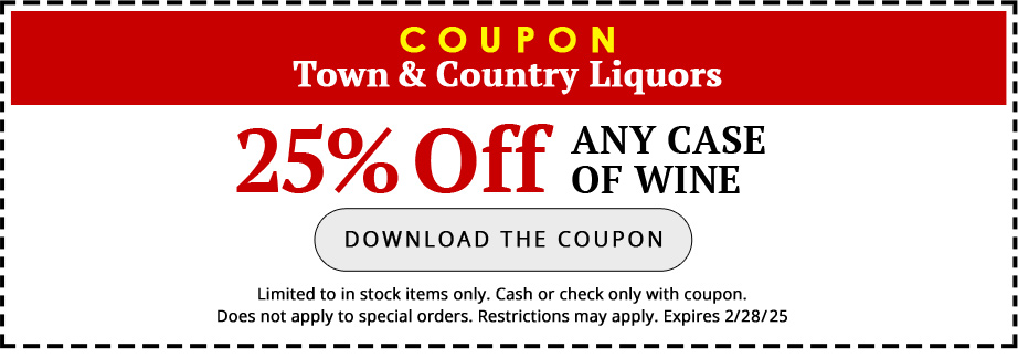 25% Off Any Case of Wine